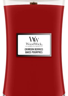 WoodwickCrimson Berries candela profumata con stoppino in legno 610 g