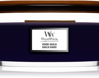 WoodwickHinoki Dahlia candela profumata con stoppino in legno (hearthwick) 453,3 g