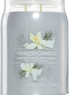 Yankee CandleSmoked Vanilla & Cashmere candela profumata Signature 567 g