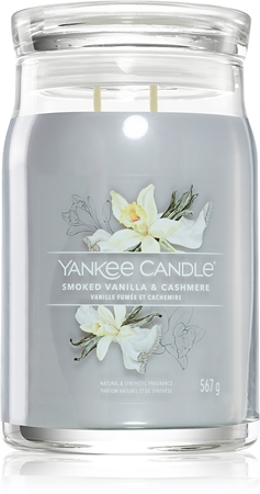 Yankee CandleSmoked Vanilla & Cashmere candela profumata Signature 567 g