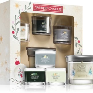 Yankee CandleSnow Globe Wonderland 3 Votives & 1 Tumbler Candle set regalo di Natale