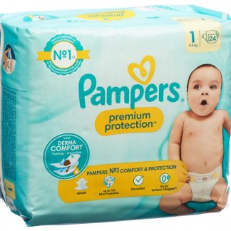 Pampers Premium Protection New Baby Gr1 2-5kg Newborn Singlepack 24 Stk