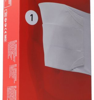 GIBAUD Rippengurt Herren Gr1 70-100cm weiss