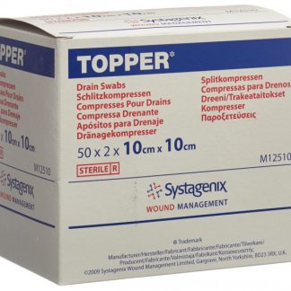 Topper Schlitzkompressen 10x10cm steril 50 x 2 Stk