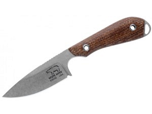 White River M1 Caper Backup Messer (Natural Burlap Micarta)