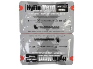 North American Rescue HyFin Vent Chest Seal Twin Pack