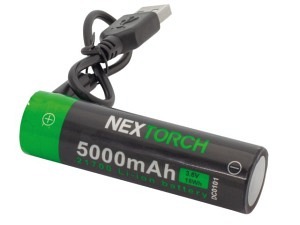 Nextorch® Akku 21700 USB-C Lithium-Ion (Li-Ion) 3.6V 5.000mAh