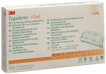 3M Tegaderm+Pad 9x20cm Wundkissen 4.5x15cm 25 Stk