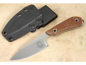 White River M1 Caper MagnaCut Backup Messer (Natural Burlap Micarta)
