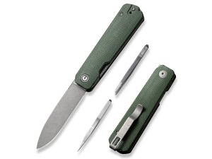 CIVIVI Sendy Flipper EDC Folder (Green G10)