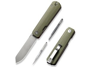 CIVIVI Sendy Flipper EDC Folder (Green G10) Spey Point