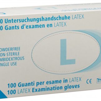 QUALIMED Unters Handsch Latex L ungepud 100 Stk