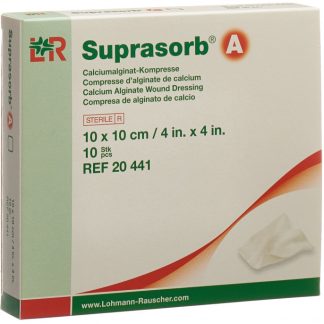 Suprasorb A Calcium Alginat Kompressen 10cmx10cm 10 Stk