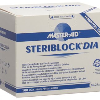 Steriblock Vliespflaster 86x25mm steril 100 Stk