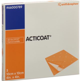 Acticoat Wundauflage 10x10cm steril 5 Stk