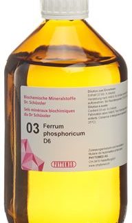 PHYTOMED SCHÜSSLER Nr3 Ferrum phosphoricum Dil D 6 50 ml
