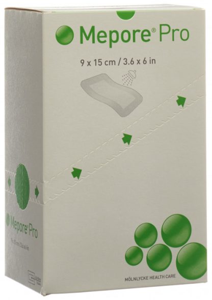 Mepore pro Wundverband 15x9cm Wundkissen 9x5cm steril 40 Stk