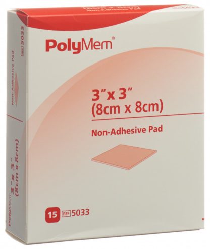 PolyMem Wundverband 8x8cm Non Adhesive steril 15 Stk