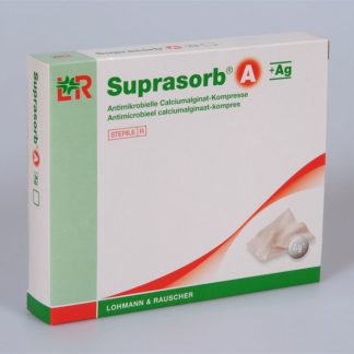 Suprasorb A +Ag Calcium Alginat Kompressen 10x20cm steril 5 Stk