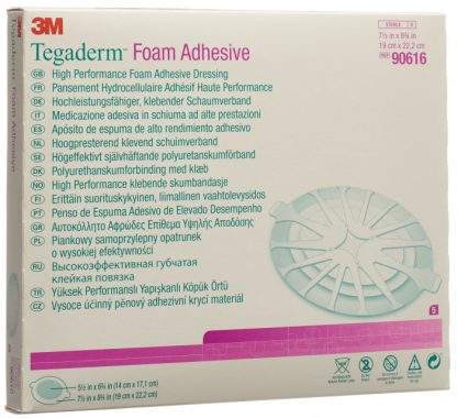 3M Tegaderm Foam Schaumkompresse 14x17.1cm adhesive 5 Stk