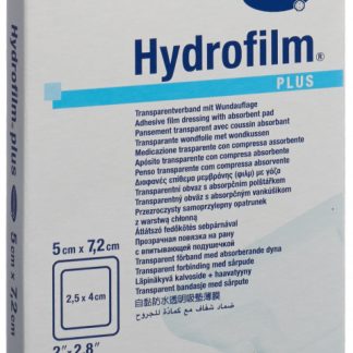 Hydrofilm PLUS wasserdichter Wundverband 5x7.2cm steril 5 Stk