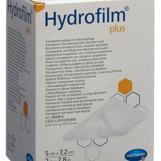 Hydrofilm PLUS wasserdichter Wundverband 5x7.2cm steril 50 Stk
