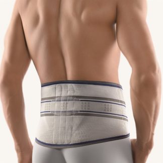 Bort Stabilobasic Rückenbandage mit Pelotte Gr1 silbergrau