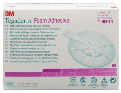 3M Tegaderm Foam Schaumkompresse Mini oval adhesive 10 Stk