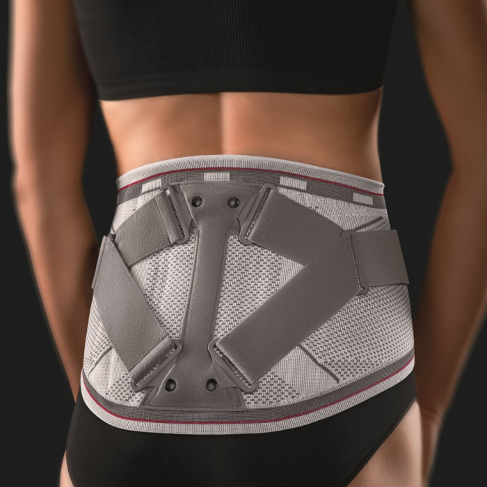 Bort select Stabilo Rückenbandage Lady Gr2 mit Pelotte silbergrau