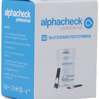 alphacheck professional Blutzucker Teststreifen 50 Stk