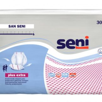San Seni Plus Extra Vorlagen atmungsaktiv anatomisch 39x75cm 9 Tropfen 30 Stk