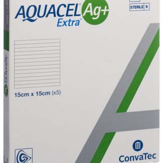 AQUACEL Ag+ Extra Kompresse 15x15cm 5 Stk