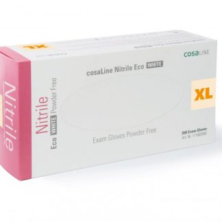 cosaLine Untersuchungshandschuhe XL Nitril Eco weiss puderfrei 180 Stk