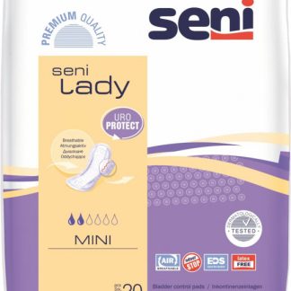 Seni Lady Mini Einlagen atmungsaktiv anatomisch 9.5x22.5cm 2 Tropfen 20 Stk