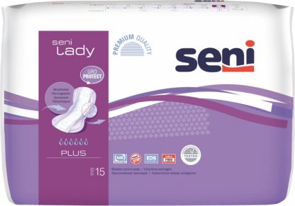 Seni Lady Plus Einlagen atmungsaktiv anatomisch 20.5x42cm 6 Tropfen 15 Stk