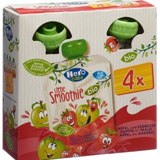 Hero Baby Bio Smoothie Apfel Erdbeere 4 x 90 g