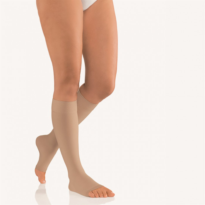 Bort Vital AD KKL2 V offene Spitze normal karamell Trikotrand 1 Paar