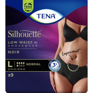 TENA Silhouette Normal L schwarz 9 Stk
