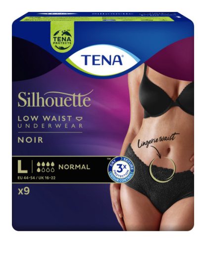 TENA Silhouette Normal L schwarz 9 Stk