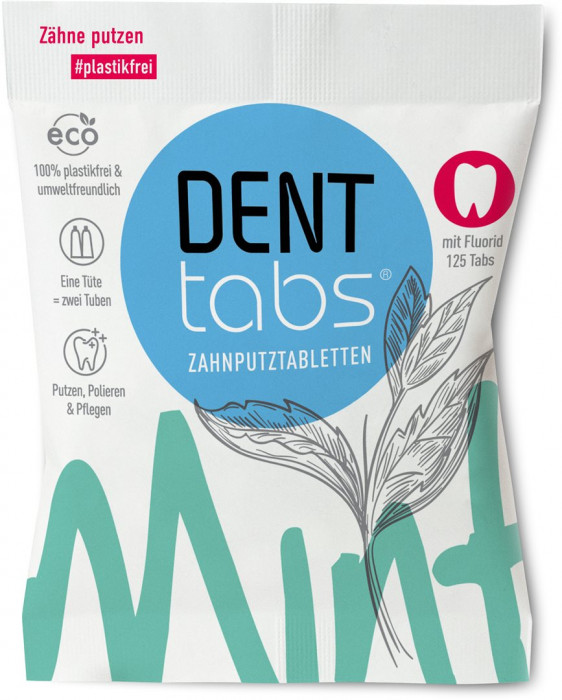 DENTTABS Zahnputztabletten mit Fluorid Btl 125 Stk