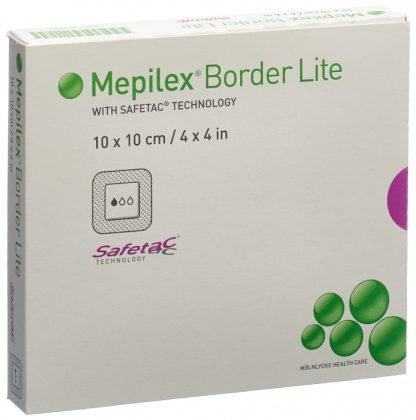 Mepilex (PI-APS) Border Lite Silikonschaumverband 10x10cm 5 Stk