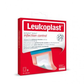 Leukoplast Leukomed Sorbact 8x10cm 3 Stk