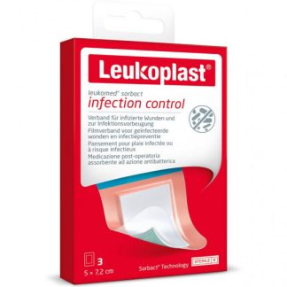 Leukoplast Leukomed Sorbact 7.2x5cm 3 Stk