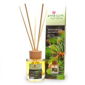 Damascena Weisstanne Raumduft mit Holzstäbchen Bio 120 ml x 2Stk