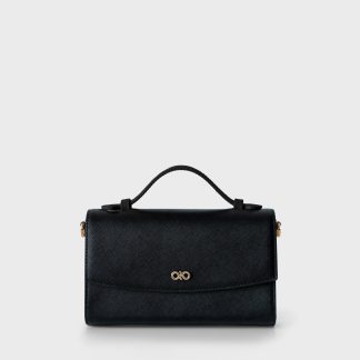 ELFIE 2-WAY CROSSBODY BAG IN BLACK