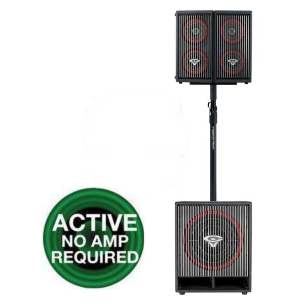 Cerwin-Vega 2CVA-28 + 1CVA-118 Professional Active Speakers System Package