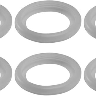 VENEKA 6 x Silikon-Brühkopf-Dichtungsring für Espresso-Kaffeemaschinen, Brühkopfdichtung Espresso