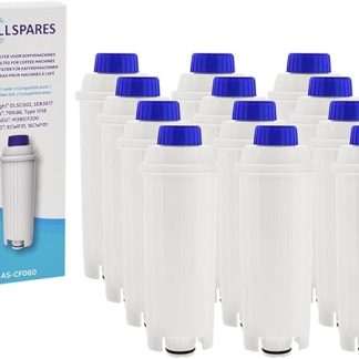 AllSpares Water Filter (x12) Suitable for ECAM Coffee Machines Replacement Filter for Delonghi DLSC002 / SER3017