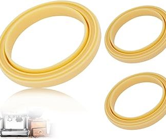 Lhbwhiz Pack of 2 silicone steam rings, silicone seal, food grade silicone material, O-ring sealing rings, group head gaskets, head gasket, replacement accessories, compatible with Breville