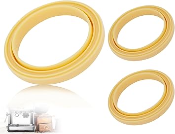 Lhbwhiz Pack of 2 silicone steam rings, silicone seal, food grade silicone material, O-ring sealing rings, group head gaskets, head gasket, replacement accessories, compatible with Breville